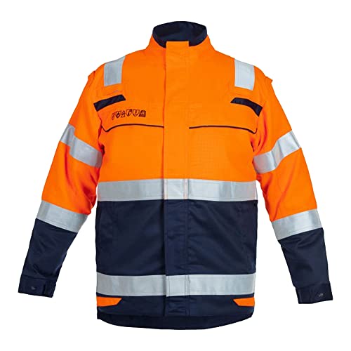 Hydrowear 043497ON Milford Jacke 320gr Hi-Vis Orange/Marine Größe 56 von Hydrowear