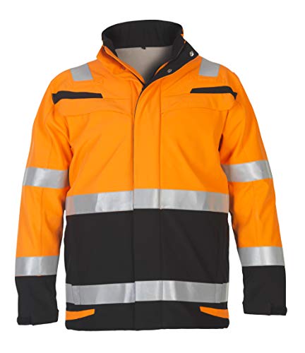 Hydrowear 043639OB Menorca Softshell-Jacke Orange/Schwarz Größe 4XL von Hydrowear