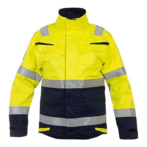 Hydrowear 043700YNP Matre Abnehmbare Winterjacke Gelb/Marine Größe 4XL von Hydrowear