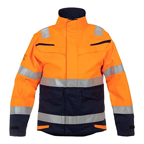 Hydrowear 043750ONP March Abnehmbarer Winter-Parka Orange/Marine Größe M von Hydrowear