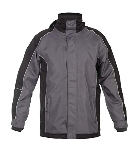 Hydrowear 072391P Urbar Abnehmbarer Parka Grau/Schwarz Größe 4XL von Hydrowear