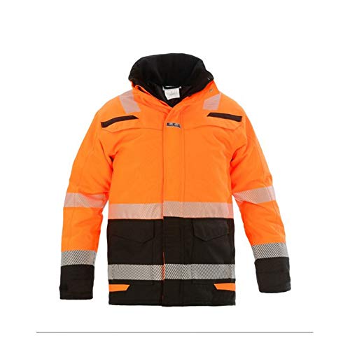 Hydrowear 072395OB-5XL UTAH RS Line Parka, Hi-Vis Orange/Black, Größe 5XL von Hydrowear