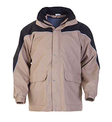 Hydrowear 072465KAP Uitwijk Abnehmbarer Parka Khaki/Schwarz Größe L von Hydrowear