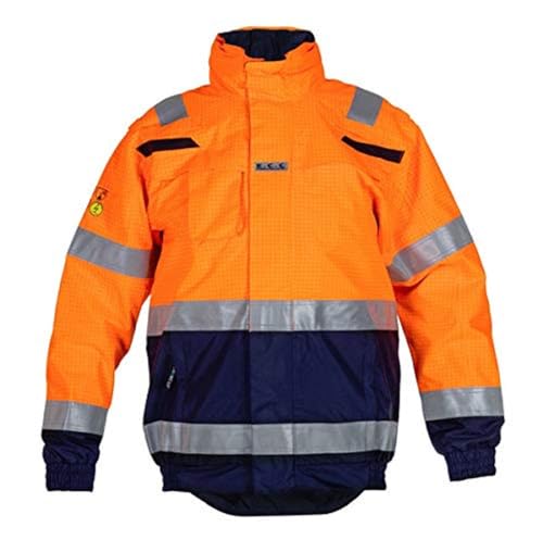 Hydrowear 073401ONP Meppen Pilotenjacke Atex Orange/Marine Größe 4XL von Hydrowear