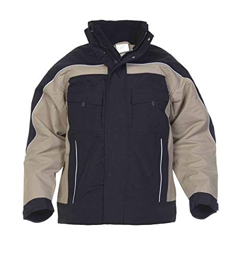 Hydrowear 42500 Rimini Segeltuch-Pilotenjacke Khaki/Schwarz Größe XL von Hydrowear