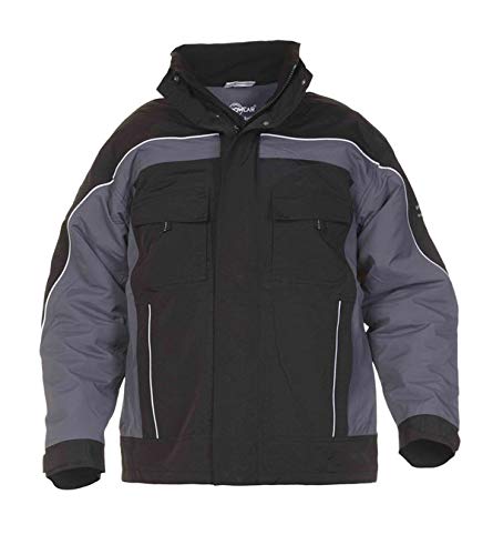 Hydrowear 42501 Rimini Segeltuch-Pilotenjacke Grau/Schwarz Größe M von Hydrowear