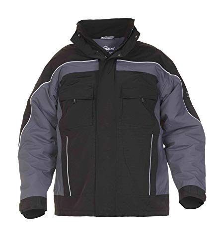 Hydrowear 42501 Rimini Segeltuch-Pilotenjacke Grau/Schwarz Größe XL von Hydrowear