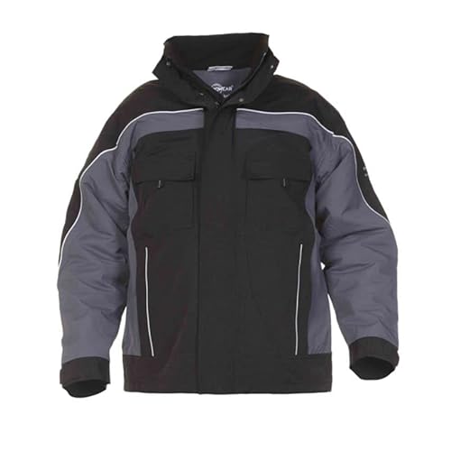 Hydrowear 42501 Rimini Segeltuch-Pilotenjacke Grau/Schwarz Größe XXL von Hydrowear