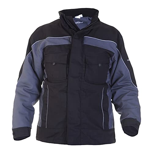 Hydrowear 42551 Rijswijk Segeltuch-Pilotenjacke Grau/Schwarz Größe XL von Hydrowear