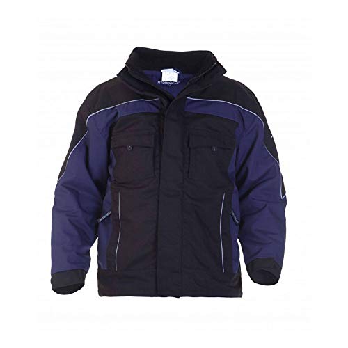 Hydrowear 42552 Rijswijk Segeltuch-Pilotenjacke Marine/Schwarz Größe L von Hydrowear