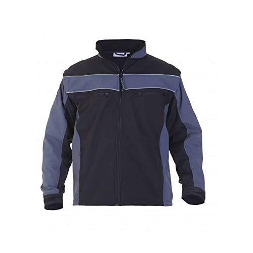 Hydrowear 42601 Rome Softshell-Jacke Grau/Schwarz Größe XXL von Hydrowear