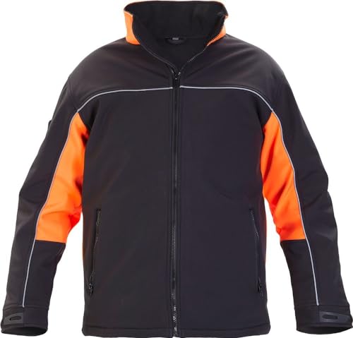Hydrowear 42610 Rio Softshell-Jacke Schwarz/Orange Größe M von Hydrowear