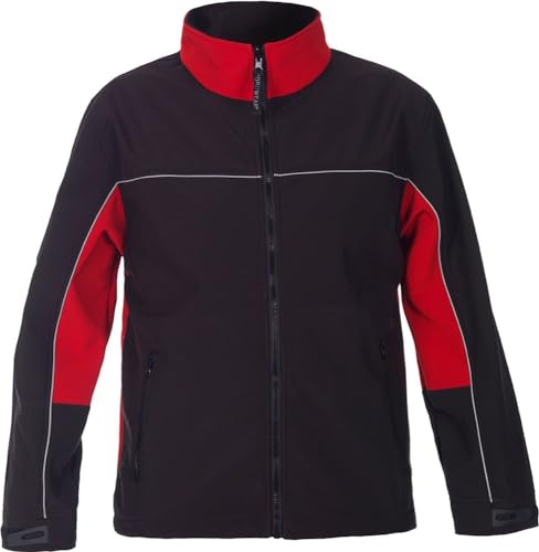 Hydrowear 42611 Rio Softshell-Jacke Schwarz/Rot Größe M von Hydrowear