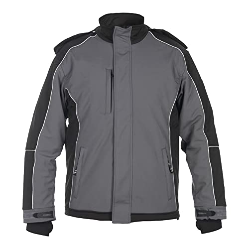 Hydrowear 91015 Vaals Winter-Softshell-Jacke Grau/Schwarz Größe 3XL von Hydrowear