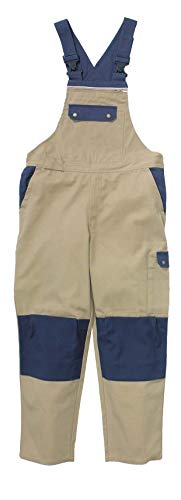 Latzhose, khaki/navy von Hydrowear