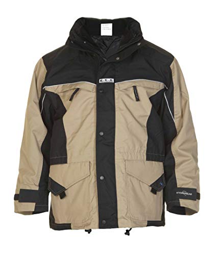 Parka sep khaki/schwarzer Kleve von Hydrowear