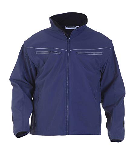 Soft Shell Jacket, Navy with membrame von Hydrowear