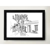 Kunstdruck - Old Town San Diego Pen Zeichnung Kalifornien Kunst Kunstdruck - Old Town San Diego Pen Zeichnung Kalifornien Kunst von HyeArts