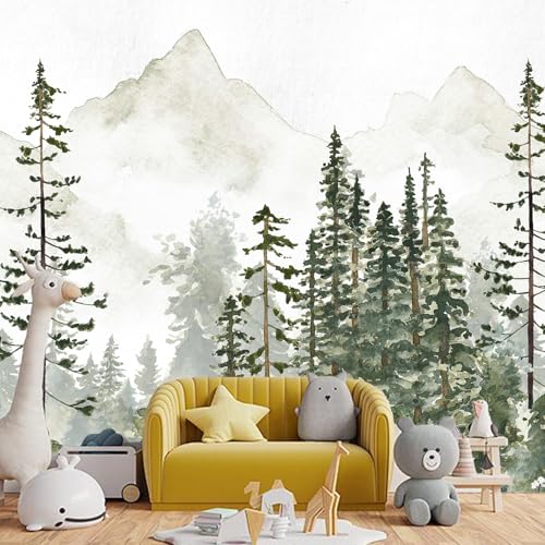 HyeeArt Tropischer Dschungel Wandbild mit Pfingstrosen, Palmen und Elefanten auf goldenem Marmor, nicht klebende Tapete für Kinderzimmer, Schlafzimmer oder Büro, Kleister (Wallpaper-11, 358,1 x 243,8 von HyeeArt