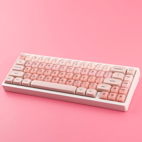 Hyekit PBT Keycaps HOA Profile Liquid Foundation Cute Keycaps 132 Keys Semi-Translucent Matte Crystalsi Keycap Set for Cherry Gateron MX Magnetic Switches Mechanical Keyboard, Green von Hyekit
