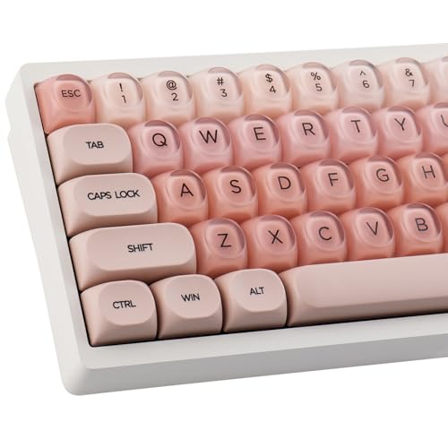 PBT Keycaps HOA Profile Liquid Foundation Cute Keycaps 132 Keys Semi-Translucent Matte Crystalsi Keycap Set for Cherry Gateron MX Magnetic Switches Mechanical Keyboard PBT Keycaps HOA Profile Liquid Foundation Cute Keycaps 132 Keys Semi-Translucent Matte Crystalsi Keycap Set for Cherry Gateron MX Magnetic Switches Mechanical Keyboard von Hyekit