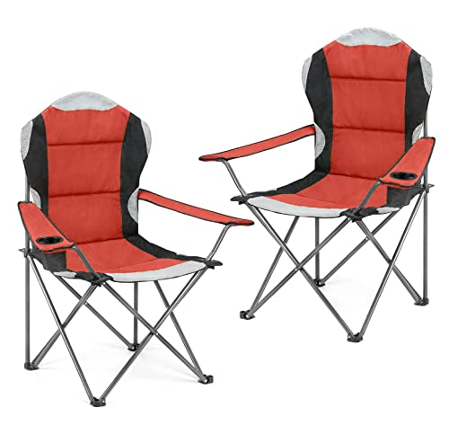 Hyfive Klappbarer Campingstuhl - Rot - 2 Stühle von Hyfive
