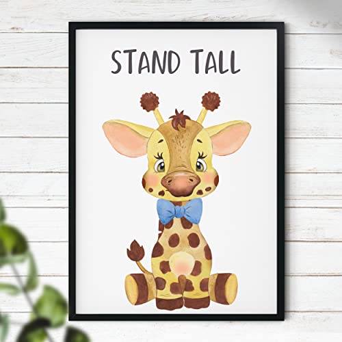 Stand Tall – Giraffen-Druck | Kinderzimmer Kunst Wand | Kinderzimmer Dekor | Baby-Tierdruck nur A3 von Hygge Creations