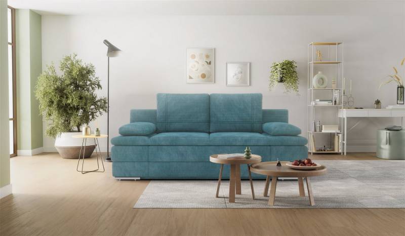 Hygger Möbelhaus Schlafsofa „Brendon“ – mit Bettkasten & komfortabler Liegefläche 150 × 205 cm, Inklusive 2 Zierkissen., Versandkostenfrei innerhalb Deutschlands, Hergestellt in Europa Hygger Möbelhaus Schlafsofa „Brendon“ – mit Bettkasten & komfortabler Liegefläche 150 × 205 cm, Inklusive 2 Zierkissen., Versandkostenfrei innerhalb Deutschlands, Hergestellt in Europa von Hygger Möbelhaus