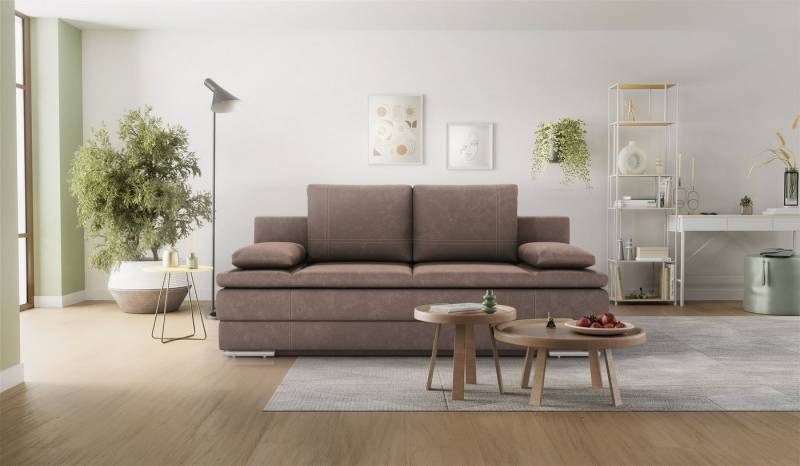 Hygger Möbelhaus Schlafsofa „Brendon“ – mit Bettkasten & komfortabler Liegefläche 150 × 205 cm, Inklusive 2 Zierkissen., Versandkostenfrei innerhalb Deutschlands, Hergestellt in Europa Hygger Möbelhaus Schlafsofa „Brendon“ – mit Bettkasten & komfortabler Liegefläche 150 × 205 cm, Inklusive 2 Zierkissen., Versandkostenfrei innerhalb Deutschlands, Hergestellt in Europa von Hygger Möbelhaus