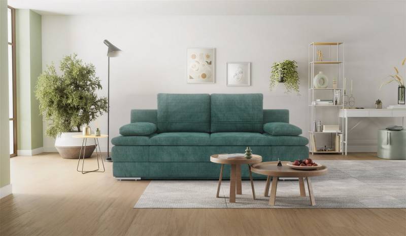 Hygger Möbelhaus Schlafsofa „Brendon“ – mit Bettkasten & komfortabler Liegefläche 150 × 205 cm, Inklusive 2 Zierkissen., Versandkostenfrei innerhalb Deutschlands, Hergestellt in Europa Hygger Möbelhaus Schlafsofa „Brendon“ – mit Bettkasten & komfortabler Liegefläche 150 × 205 cm, Inklusive 2 Zierkissen., Versandkostenfrei innerhalb Deutschlands, Hergestellt in Europa von Hygger Möbelhaus