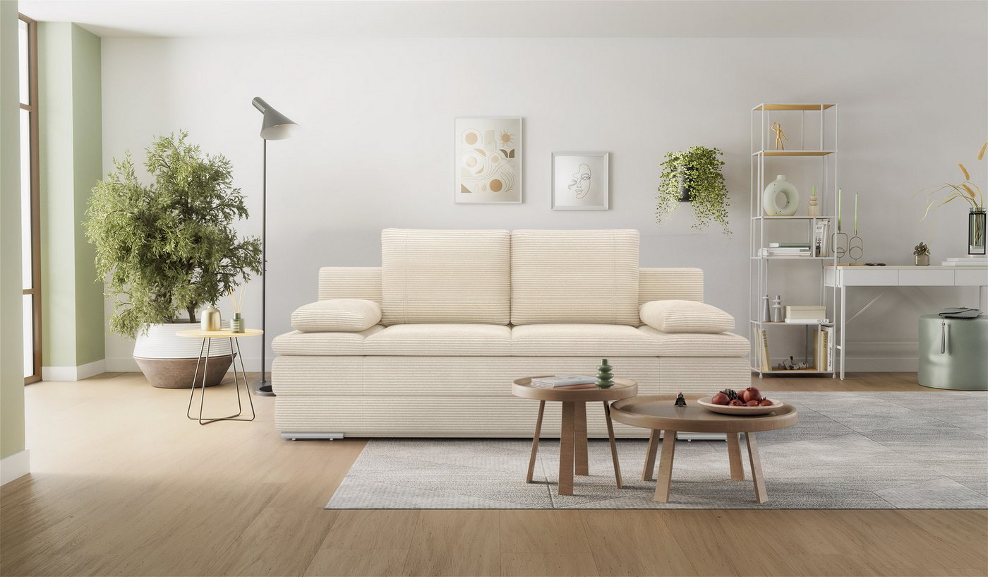 Hygger Möbelhaus Schlafsofa „Brendon“ – mit Bettkasten & komfortabler Liegefläche 150 × 205 cm, Inklusive 2 Zierkissen., Versandkostenfrei innerhalb Deutschlands, Hergestellt in Europa Hygger Möbelhaus Schlafsofa „Brendon“ – mit Bettkasten & komfortabler Liegefläche 150 × 205 cm, Inklusive 2 Zierkissen., Versandkostenfrei innerhalb Deutschlands, Hergestellt in Europa von Hygger Möbelhaus