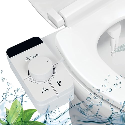 Bidet japanische Toilette, Spray, mit integriertem Wasserstrahl | Komplettes Set japanische Toilette ohne Strom | Abnehmbarer WC-Sitz für WC-Schüssel | Po und Intimhygiene Damen von HygiSens
