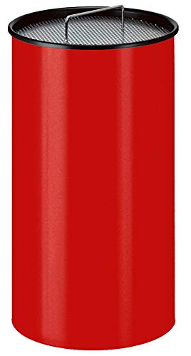Hygiene-shop Top-Select Runder Aschenbecher mit Sand aus Metall mit Sieb in 4 Farben, Farbe:Rot Hygiene-shop Top-Select Runder Aschenbecher mit Sand aus Metall mit Sieb in 4 Farben, Farbe:Rot von Hygiene-shop Top-Select