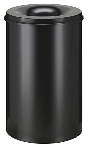 Hygieneprofi Top-Select Feuerlöschender Papierkorb 110 Liter, Farbe:Schwarz von Hygieneprofi Top-Select