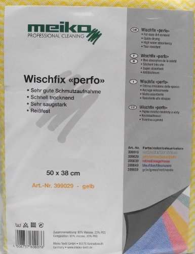 Hygieneversand Mühlan Meiko Wischfix perfo gelb, Wischtuch 50x38cm von Hygieneversand Mühlan