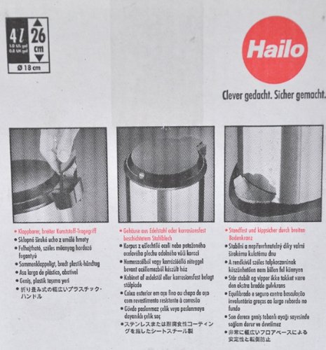 Treteimer Sienna classic 4l, Kosmetikeimer weiß, Inneneimer Kunststoff von Hygieneversand Mühlan