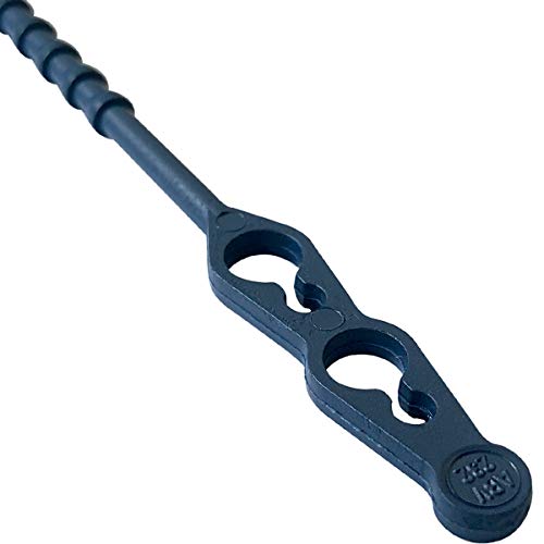 Hygienical Betriebsbedarf Detektierbare Blitzbinder, wiederverwendbare Kabelbinder aus Kunststoff, 100 Stück, Größe:180 mm | 150 N von Hygienical Betriebsbedarf