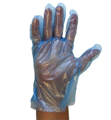 Hygienical Betriebsbedarf Dieselhandschuhe blau, Tankhandschuhe Diesel, Einweghandschuhe für Tankstellen, Entnahme mittig, 10.000 Stück (100 x 100 Stück) von Hygienical Betriebsbedarf