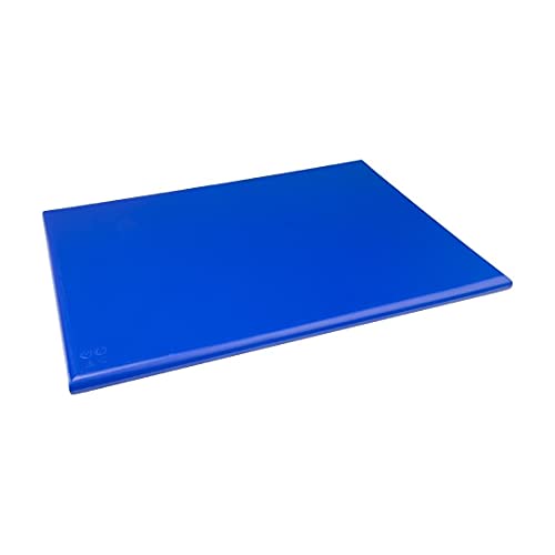 Hygiplas Extra dickes Schneidebrett mit hoher Dichte - groß, blaue Farbcodierung - Vorbereitung roher Fischprodukte, Größe: 25x600x450 mm, HDPE-Schneidebrett, gewerbliche und private Küche, J042 von Hygiplas