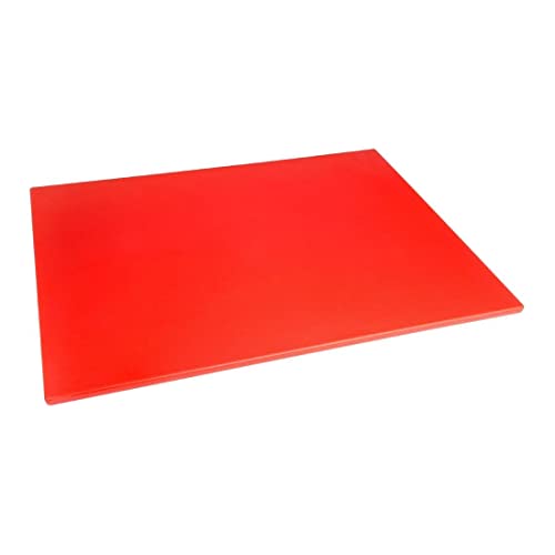 Hygiplas Schneidebrett in rot - geringe Dichte - 10 x 600 x 450 mm von Hygiplas