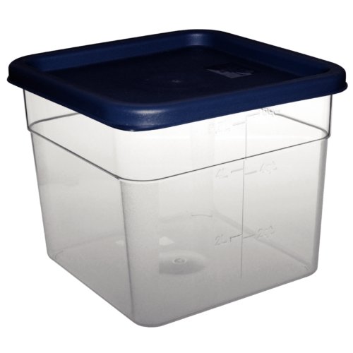 Hygiplas Polycarbonat Hygiplas Quadratischer Vorratsbehälter - 5.5Ltr, 218(L)x218(W)x176(D)mm von Hygiplas