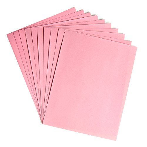 Hygloss Products Velour Paper - Soft, Velvety Surface Works with Printers – Pink, 8-1/2 x 11 Inches - 10 Pack von Hygloss