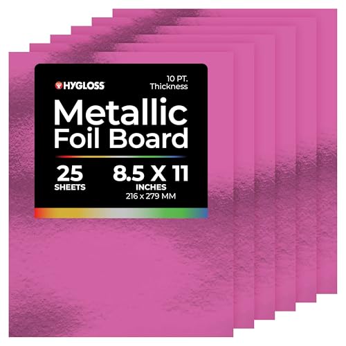 Hygloss 25 Blatt 8,5 X 27,9 cm Metallic Folie Board violett von Hygloss