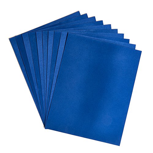 Hygloss Dark Blue 10 Sheets Velourspapier, Filzartig, Dunkelblau von Hygloss