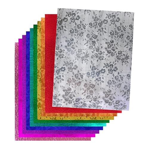 Hygloss Embossed Metallic Foil Paper Sheets Designs – 21,6 x 25,4 cm, 30 Stück, Papier, Geprägtes Metallfolienpapier Hygloss Embossed Metallic Foil Paper Sheets Designs – 21,6 x 25,4 cm, 30 Stück, Papier, Geprägtes Metallfolienpapier von Hygloss