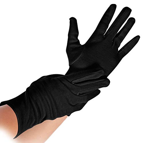 Hygostar Baumwoll-Handschuh NERO schwarz, Größe S, Paar, WL49171 von Hygostar