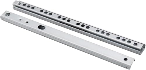 HynJGih 1 Paar Schublade Läufer 17mm Breite Mini Zwei-Abschnitt Kugellager Schrank Schublade Zwei Weg Rutsche(14inch-342mm) von HynJGih