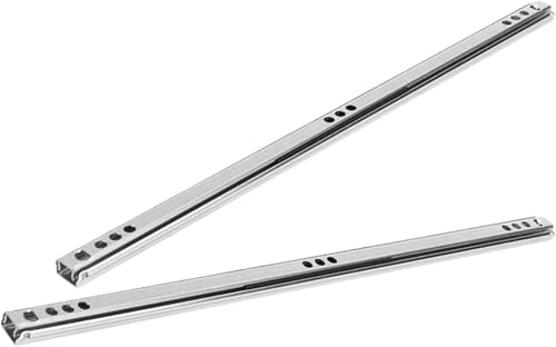 HynJGih 2Pcs Schublade Rutsche Kaltgewalzte Stahl Schublade Schiebeführungsschiene Möbel Kleiderschrank Schrank Gleitbahn(342mm) von HynJGih