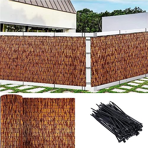 HynJGih Bambuszaunrollen, Terrassen-Sichtschutz, Schilfzaunrollen for Hinterhof, Terrasse, Garten-Schilfschutz(120x300cm/3.9x9.8ft) von HynJGih