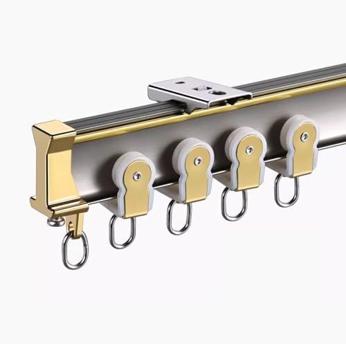 HynJGih Biegbares Vorhanggeländer, L-förmige, U-förmige, Flexible Vorhangschienen und Beschläge for Hotels/Krankenhäuser/Esszimmer(Ceiling Mount,1m) von HynJGih